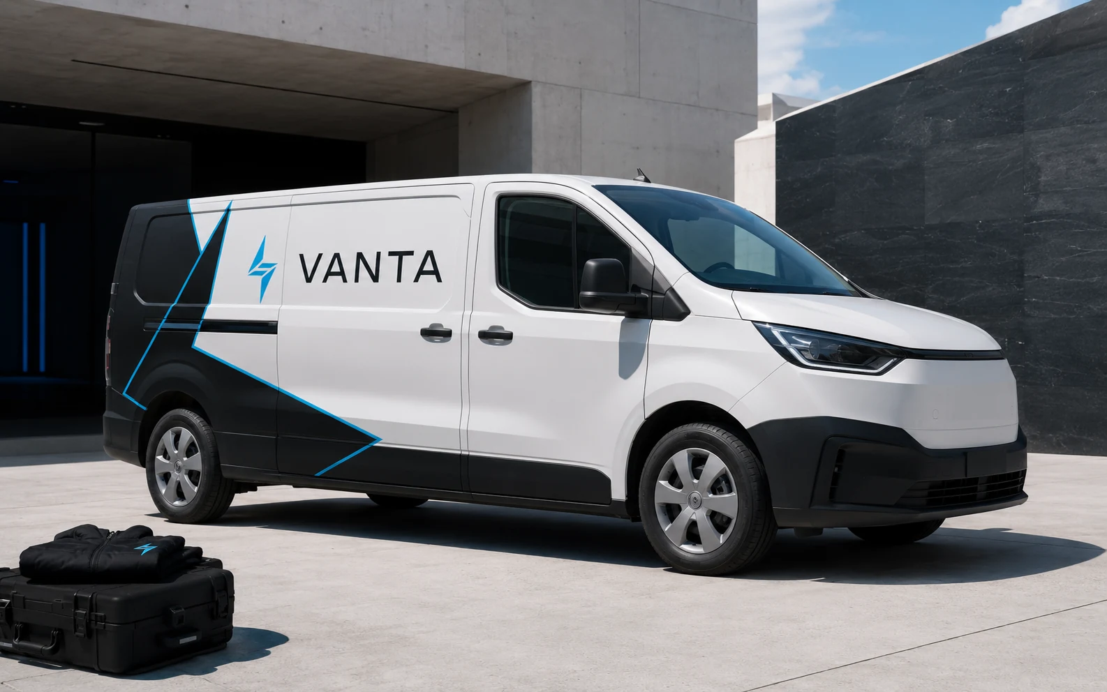 Vanta clean-energy vehicle livery concept on a commercial van